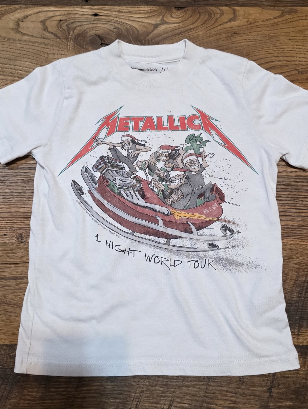 Abercrombie kids Metallica Tee Shirt 7/8